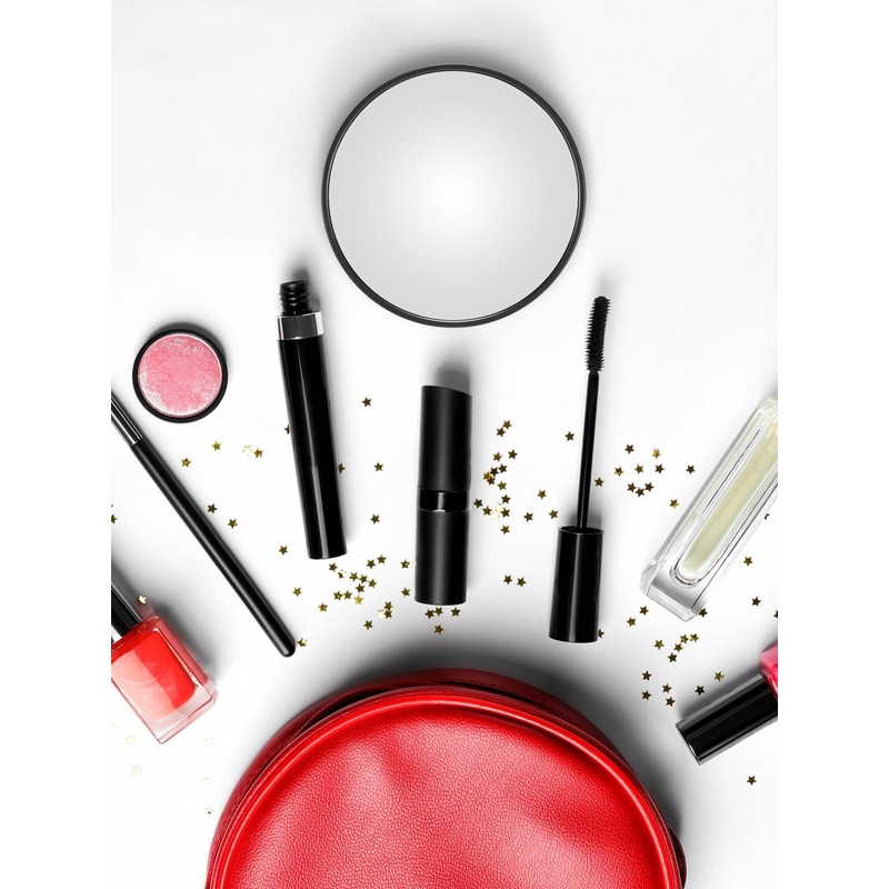 Macaki 30X Magnifying Mirror with Suction Cups and Tweezers Set,