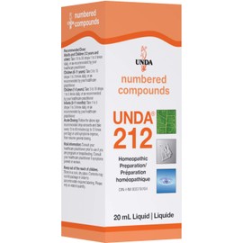 UNDA - UNDA 212 Numbered Compounds - Homeopathic Preparation - 20 ml Liquid