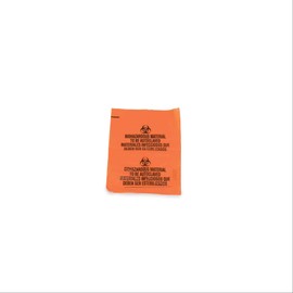 Medegen Medical 880 Autoclavable Biohazard Bag, 1-2 gal Capacity, 285°F Temperature, 1.8 mil Thickness, 12" Height, 8" Width, Orange/Black (Pack of 400)