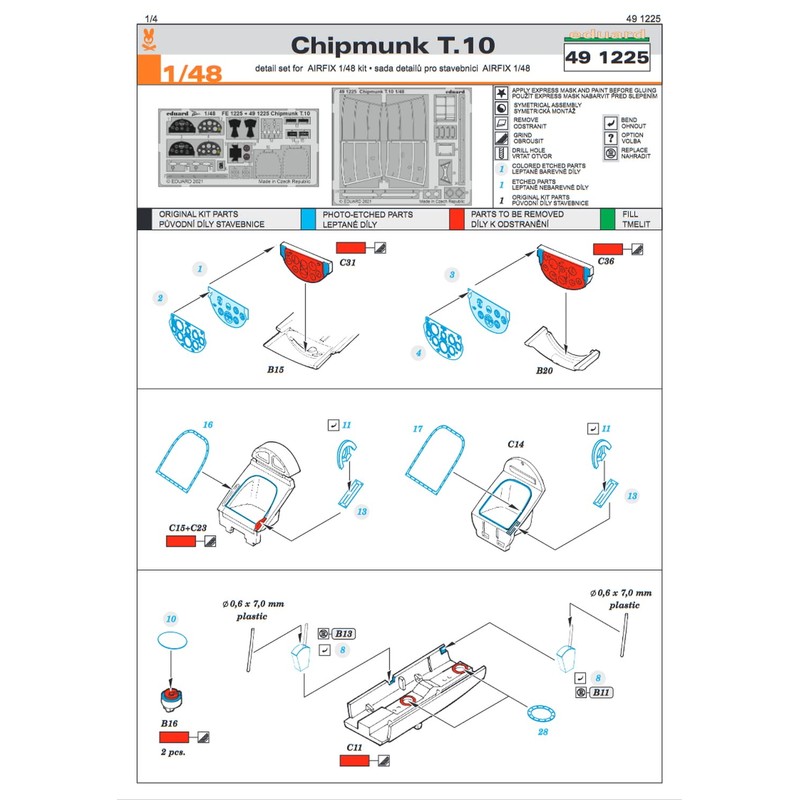 Eduard Accessories EDP491225 Model Building Accessories, Various