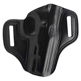 Galco Combat Master Leather Belt Holster, Kimber K6S 2in, Right Hand, Black, CM312B