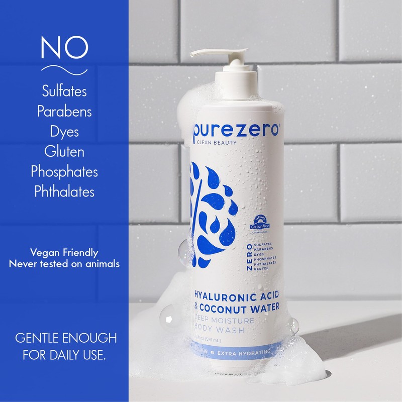 Purezero Hyaluronic Body Wash Deep Moisturizer - Soft Skin Hydration