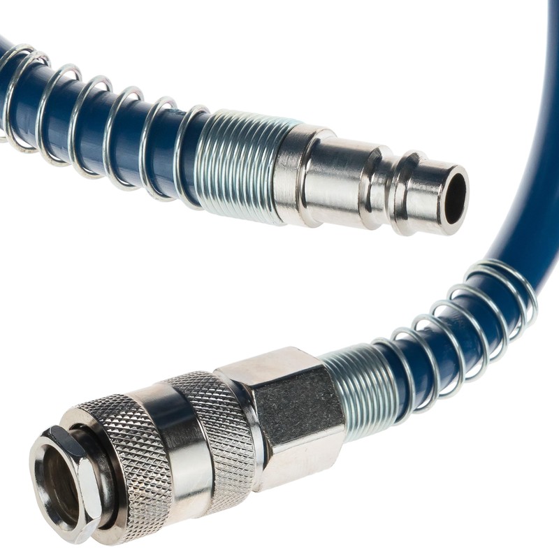 Compressed Air Hose SP-PE 5 m, Flexible Spiral Hose Diameter