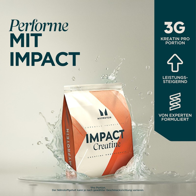 Myprotein Creatine Monohydrate Powder, 3 g per serving, Increases Performance