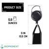 BIOPRONEXT Lightweight Retractable Lighter Holder - 11.8 Inch Black Leash
