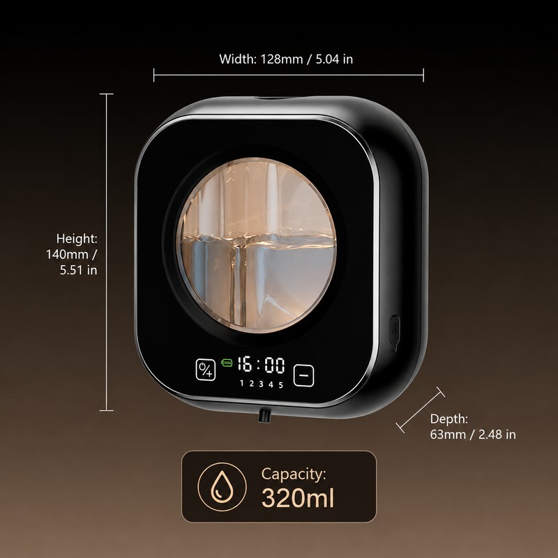 Automatic Soap Dispenser Wall Mounted – 320ml Touchless Sensor Liquid