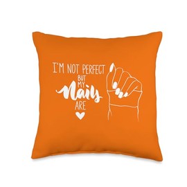 Nail Hustler Nail Tech Techniques Nail Boss Nail Polish Art Throw Pillow