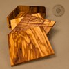 DAS OLIVENHOLZBRETT ® Coasters, 6 pieces, square (10 cm)