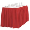 LTC LINENS Table Skirt for 8 ft Rectangle Table-21 Feet