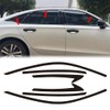 dewoshangmao Window Trim Chrome Delete Blackout Overlay Kit Pre-Cut Vinyl