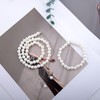 Pearl Necklace Bracelet Earring Set of 3 White Faux Pearl