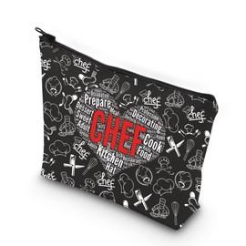 VAMSII Chef Makeup Bag Chef Assistant Gift Chefs Culinary Student Gifts Chef Inspired Gift (CHEF bag)