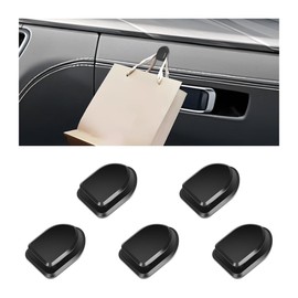 NYTKL 5 PCS Car Dashboard Mini Hooks, Multifunctional Vehicle Hanging Hook Self Adhesive Storage Holder, Auto Dashboard Hanger Interior Organizer for Hanging Key Bag Cable Earphone (Black)