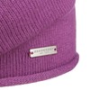 Seeberger Ladies Classic Plain Knit Beret Hat Violet 6 3/4/7