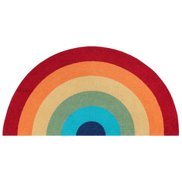 Novogratz by Momeni Rugs Cucina Half Moon Rainbow Kitchen Mat