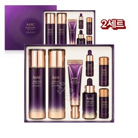 AHC ageless skin care 4-piece set, 2 sets including 2 mask packs / AHC 에이지리스 스킨케어 4종 세트 마스크팩 2장 포함 2세트