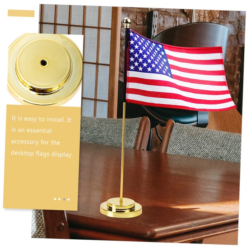 Operitacx Conference Room Flag Pole Stable Metal Flagpoles Desk Flag