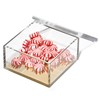 OfficeGoods Acrylic Desk Organizer w/Gold Base – Functional & Elegant