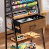 Housolution 3 Tier Rolling Cart with Drawer, Utility Cart with