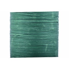 KONMAY 1 rollo de hilo encerado para coser piel manualidades de piel cosido a mano y joyería manualidades, Verde Kelly, 0.45mm, 1