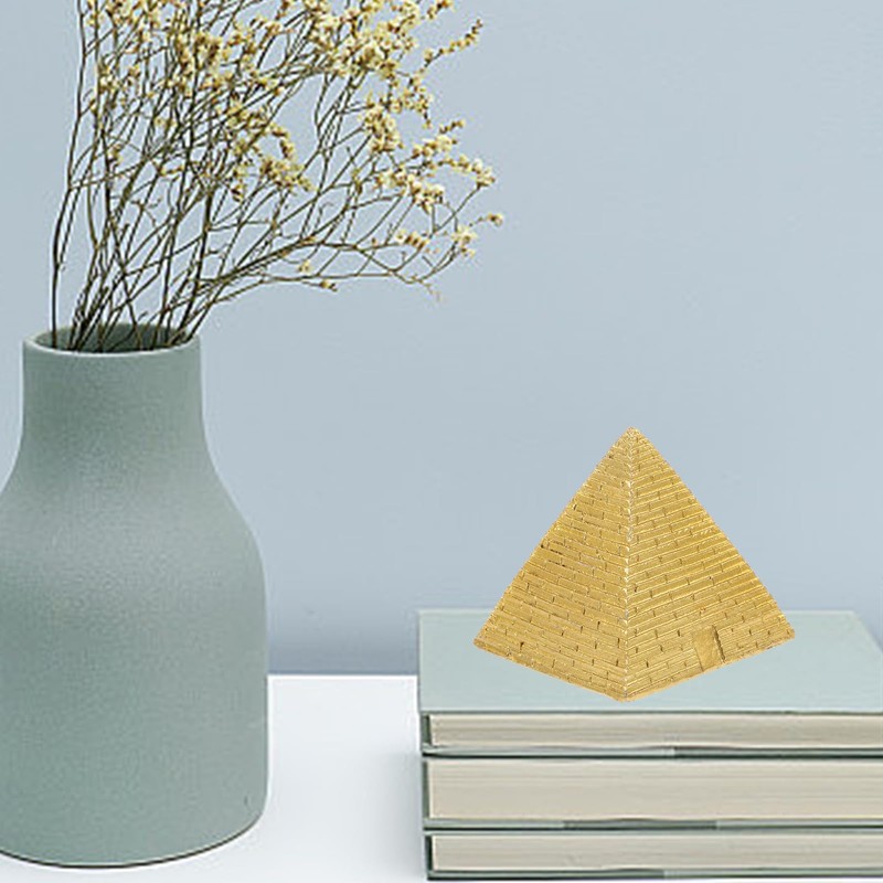 IMIKEYA Pyramid of Resin Model Unique Birthday Wedding or Housewarming
