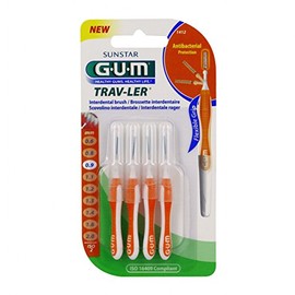 GUM Trav-ler 4 Interdental Brushes - 1412: 0,9 mm