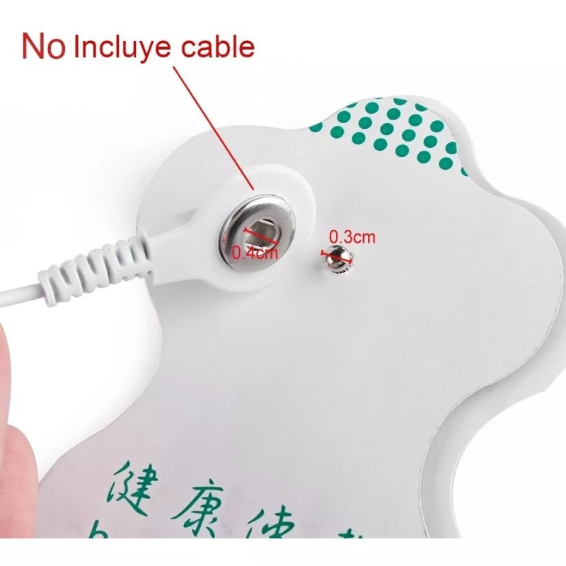 Smart Choices 10 Electrodos Parches Repuesto Electroestimulador Tens Ems