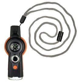Moses. Expedition Natur Survival Tool 6 in 1, Multifunctional Tool for Nature Explorers, Travel Companion for Outdoor and Camping, Black/Orange