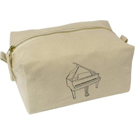 'Grand Piano' Canvas Wash Bag/Makeup Case (CS00039380)