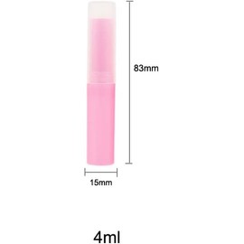 30 Unids 4ml Tubos de brillo de labios vacíos Tubos de lápiz labial Contenedores de bálsamo labial Tubos de contenedor de bálsamo labial giratorio de plástico para cosméticos de bricolaje (10 colores)