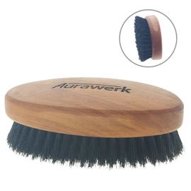 Aura Hair Brush Made of Oiled Pear Wood, Herr, Men Hair Brush with Soft Bristles, Men Brush