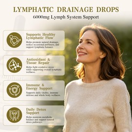 Lymphatic Drainage Drops for Bloat Relief & De-Puff Support 2 Fl Oz