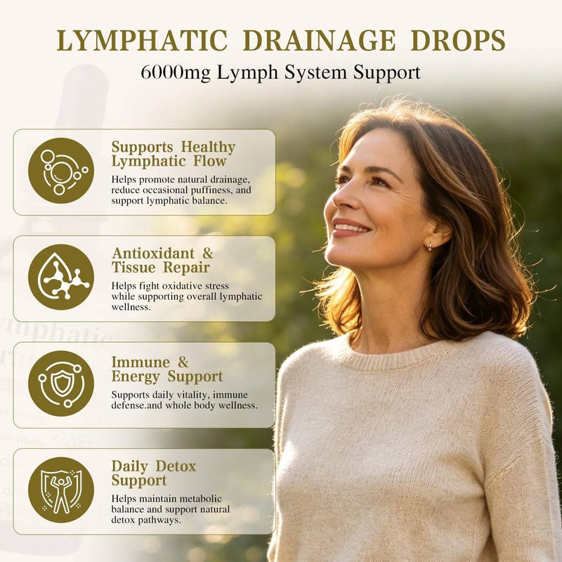 Lymphatic Drainage Drops for Bloat Relief & De-Puff Support 2