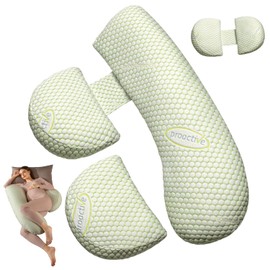 Pregnancy Pillows for Sleeping, Pregnancy Must Haves Body Pillow, Maternity Body Pillow for Adults, Support for Back, Legs, Belly, HIPS