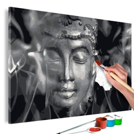 murando - Painting by Numbers Buddha 60 x 40 cm Painting Set with Wooden Frame on Canvas for Adults Children Painting Hand-Painted Kit DIY Gift Decoration n-A-0569-d-a