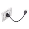 USB 2.0 Modular Faceplate/Wall Outlet (1 x USB 2.0 Port)