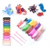 Super Carly Foamy Moldeable Manualidades 12 Colores Plastilina
