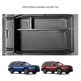 2026 Outback Center Console Organizer Tray 【Double Layer 】 for 2026Outback (Premium/Limited/Touring/Wilderness/Limited XT/Touring XT) Console Insert Organizer 2026 Subaru Outback Accessories