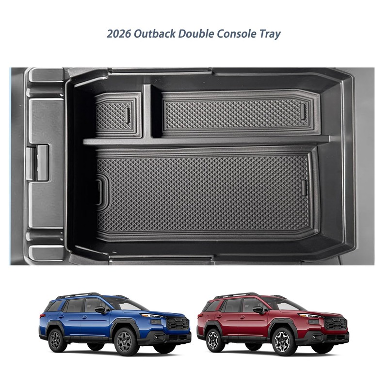 2026 Outback Center Console Organizer Tray 【Double Layer 】 for