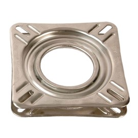 Springfield 1100009 Non-Locking 360° Seat Swivel - 6.75" Square with 0° Tilt, Stainless Steel