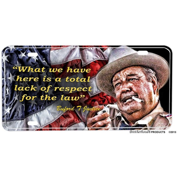 BrotherhoodProducts Buford T Justice Smokey & The Bandit Aluminum License Plate