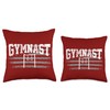 Gymnastics Rings Gymnast Throw Pillow