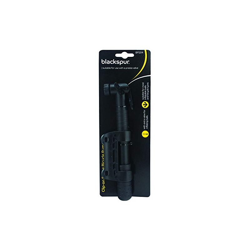 Blackspur - Clip-On Frame Bike Pump - Black