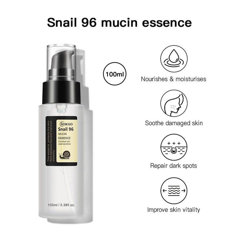 Snail Mucin Serum 96%, Snail Secretion Filtrate 96%, Advanced Snail