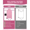 TinlyFinly Toddler Airplane Bed, Soft Airplane Seat Extender for Kids,