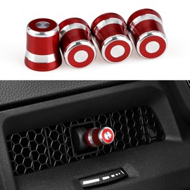 BRMYL AC Outlet Vent Knob Cover Rings Control Knob Caps for 2022 2023 2024 Honda Civic / 2023 2024 Honda CRV Accessories