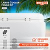 NeverBreak Parts -3 Pack White Igloo Cooler Hinges Replacement with