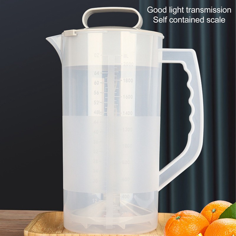 2000ML Manual Juice Extractor Blender Clear Scale Tight Lid Manual