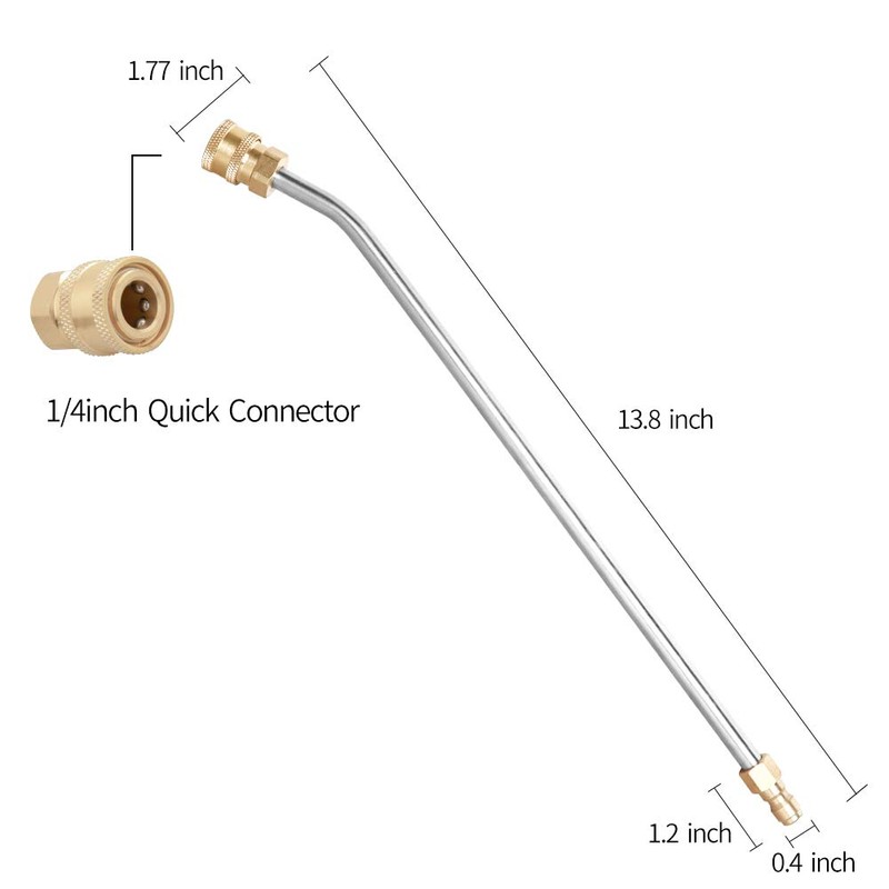 Sooprinse Washer Extension Gutter Cleaner Attachment Accessory,High Pressure Washer Gutter