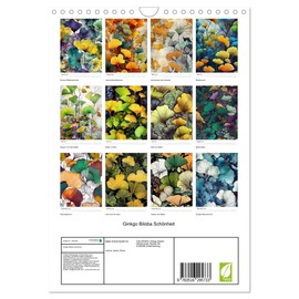 Ginkgo Biloba Schönheit (Wandkalender 2026 DIN A4 hoch), CALVENDO Monatskalender: Tauchen Sie ein in die zeitlose Eleganz von Ginkgo Biloba Schönheit ... Blätter des Ginkgobaums. (CALVENDO Natur)